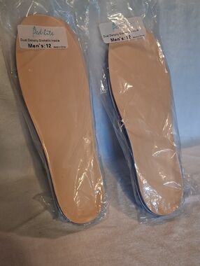 Men’s Dual Density Diabetic Insoles - Beige Size 12